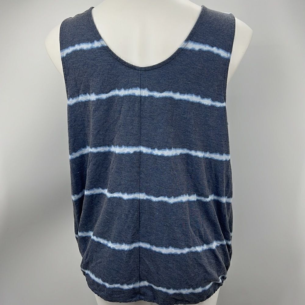 Cacique sleeveless striped heather blue top - Picture 5 of 5